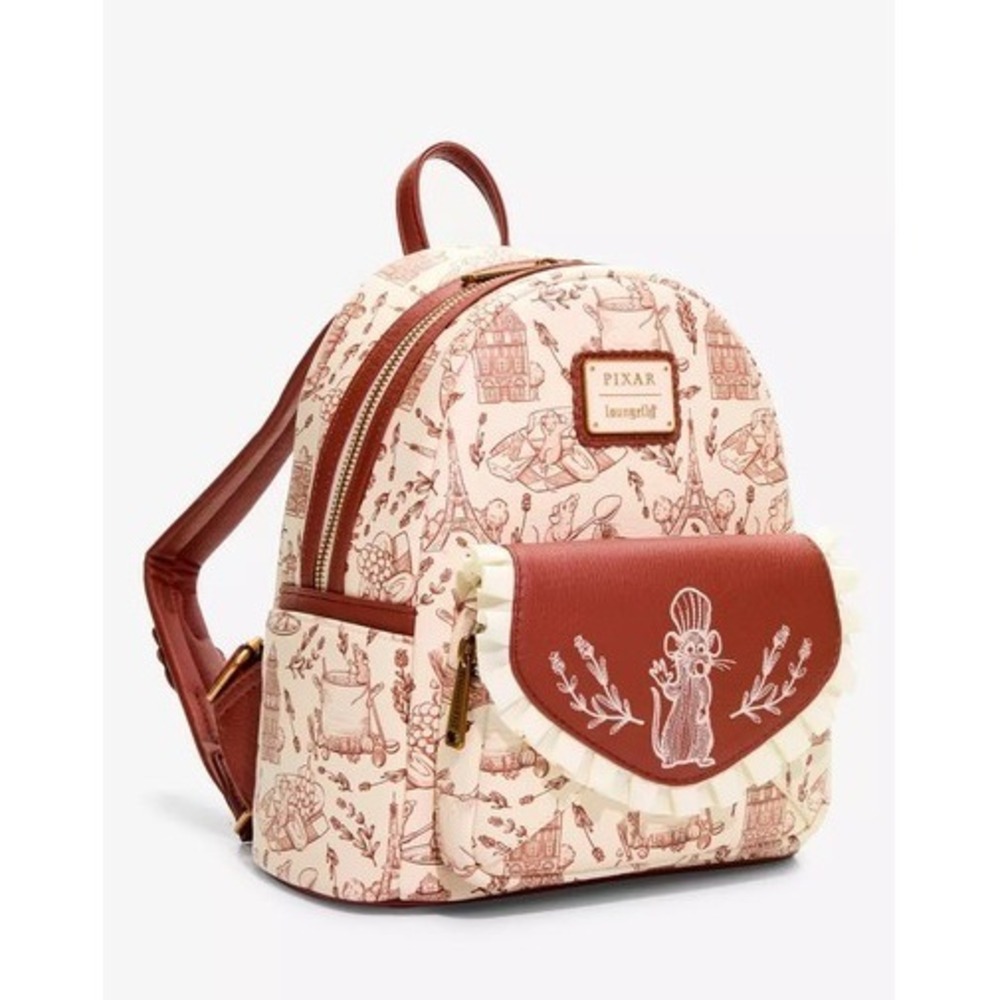 Loungefly Disney Pixar Ratatouille Scenic Allover Print Mini Backpack New w/Tags - Picture 3 of 12